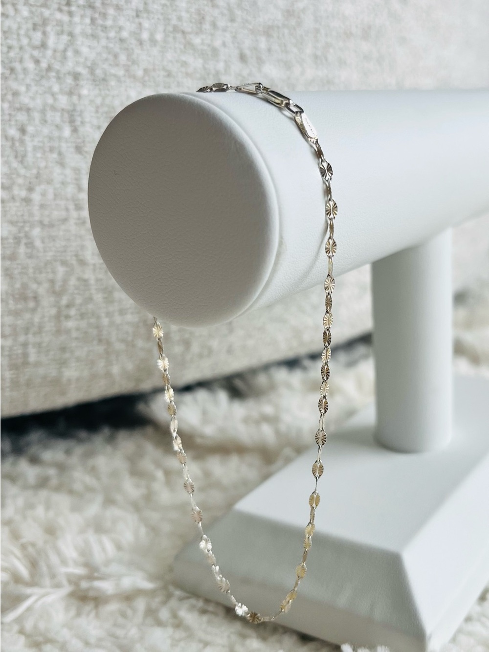 Giani Bernini Textured Disc Ankle Bracelet